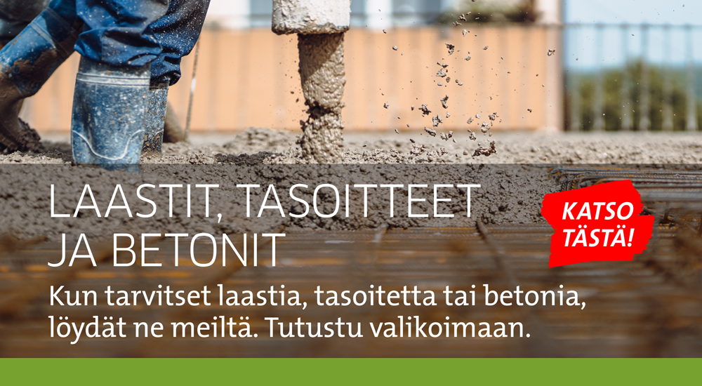Laastit, tasoitteet ja betonit