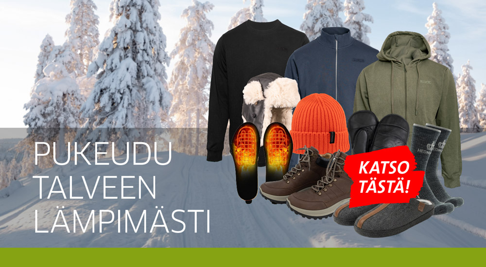 Pukeudu talveen lämpimästi