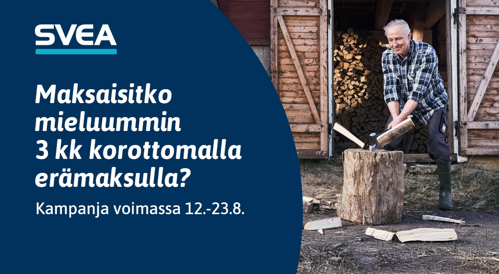 Svea koroton 3 kk rauta ja vapaa-aika