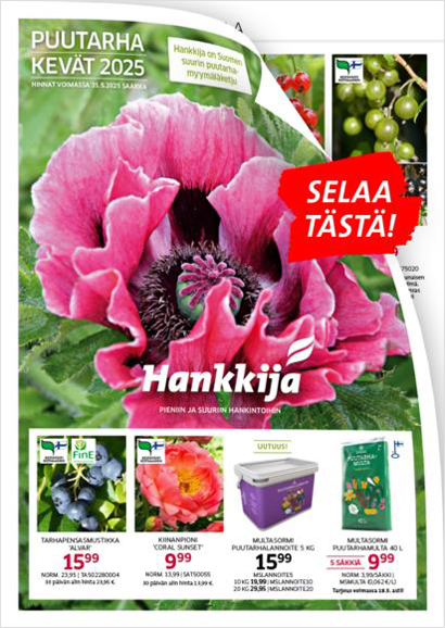 Puutarhakuvaston kansikuva ja kehote selaa tästä