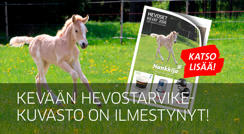 Hankkijan kevään hevostarvikekuvasto 2026