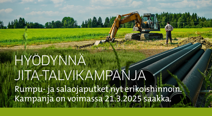 Rumpu- ja salaojaputket tarjoukset talvi 2025