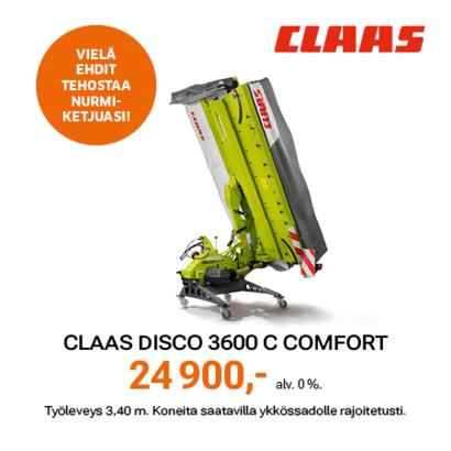 Claas Disco 3600 C Comfort takaniittokone