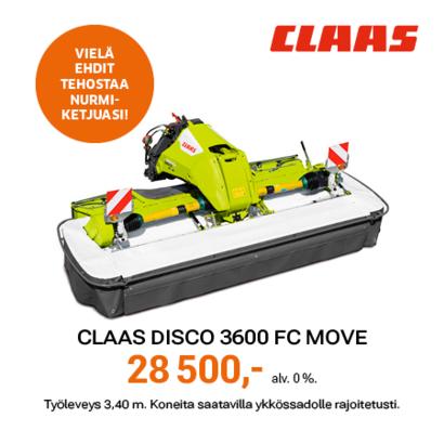 Claas Disco 3600 FC Move etuniittomurskain