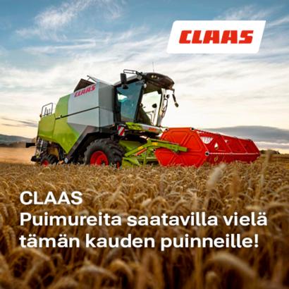 CLAAS-puimureita saatavilla vielä tämän kauden puinneile!