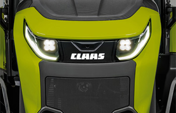 CLAAS VISOR -muotoilu CLAAS ARION 8 -traktorin keulalla.