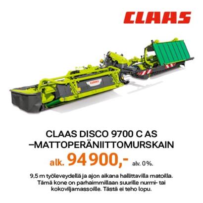 Claas Disco 9700 C AS -mattoperäniittomurskain