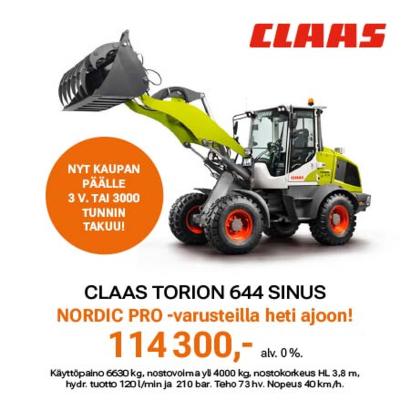 Claas Torion 644 Sinus pyöräkuormaaja