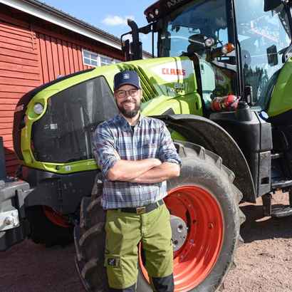 Heikki Markus ja Claas Axion 810