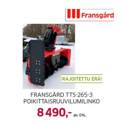 Fransgård TTS-265-3 poikittaisruuvilumilinko