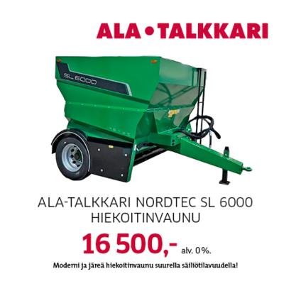 Ala-Talkkari Nordtec SL6000 hiekoitinvaunu