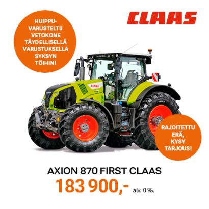 Axion 870 First Claas -traktori