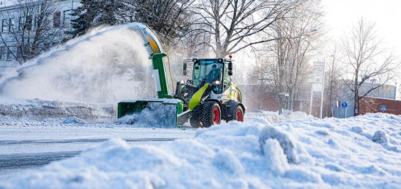 CLAAS TORION SINUS ja Ala-Talkkarin lumilinko