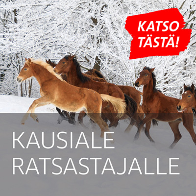 Hevostarvikeale ratsastajalle