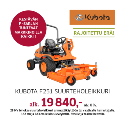 Kubota F251 -suurteholeikkuri