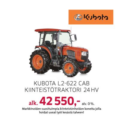 Kubota L2-622 Cab kiinteistötraktori
