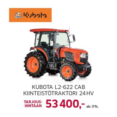Kubota L2-622 Cab kiinteistötraktori 24 hv
