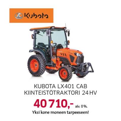 Kubota LX401 CAB kiinteistötraktori