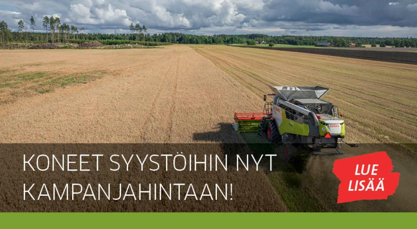 Koneet syystöihin nyt kampanjahintaan!