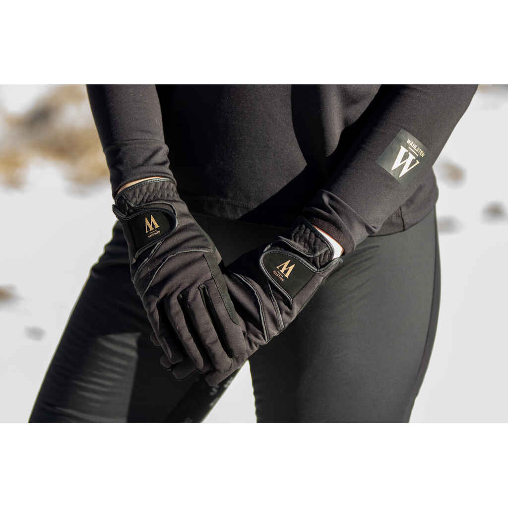 Talviratsastuskäsineet Wahlstén Iris musta