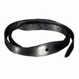 Qh-lukon turvaremmi nahkaa musta