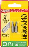 Ruuvauskärki Torx 2 kpl