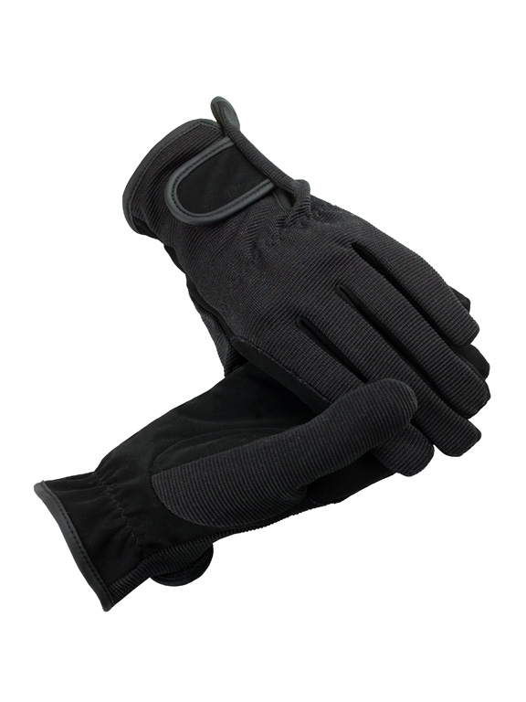 Ratsastuskäsineet Multistretch musta