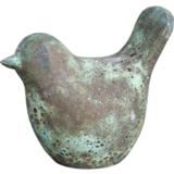 Koristepatsas vihreä lintu 22 cm