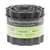 Nurmireunanauha 15 cm x 9 m musta