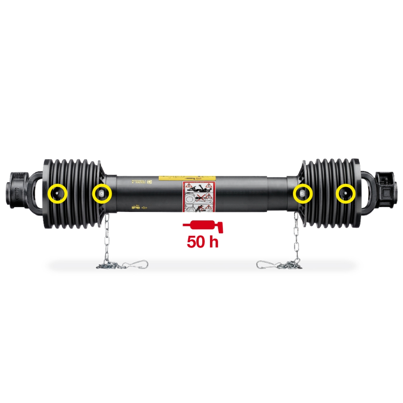 Bondioli & Pavesi Nivelakseli SFT7 (H7) 101 cm, 1 3/8” Z6–Z6, pulttirajoitin + vapaakytkin