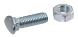 Pultti ja mutteri M10 x 40 mm, 8.8