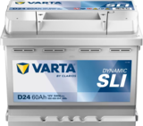 Akku 12V 60Ah 540A Dynamic SLI D24 Varta