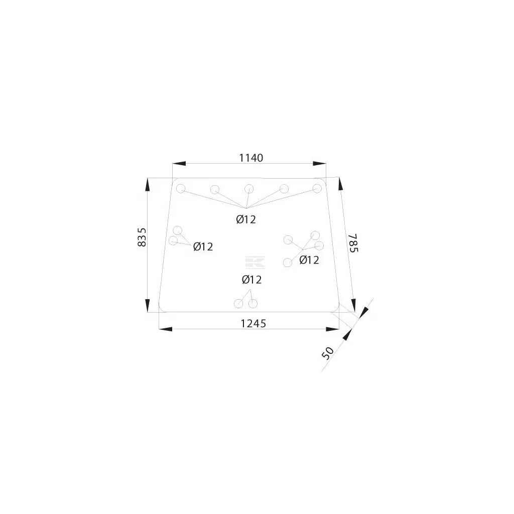 TAKALASI SG2 13 REIKÄÄ, 5 REIKÄÄ YLÄRIVISSÄ