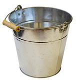 Sinkkiämpäri 10 l puukahvalla