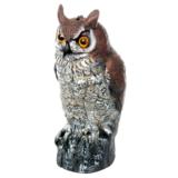 Linnunpelätin muovinen pöllö 40 cm