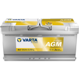 Akku 12V 105AH 950A Dynamic AGM A4 Varta