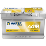 Akku 12V 80AH 800A Dynamic AGM A6 Varta