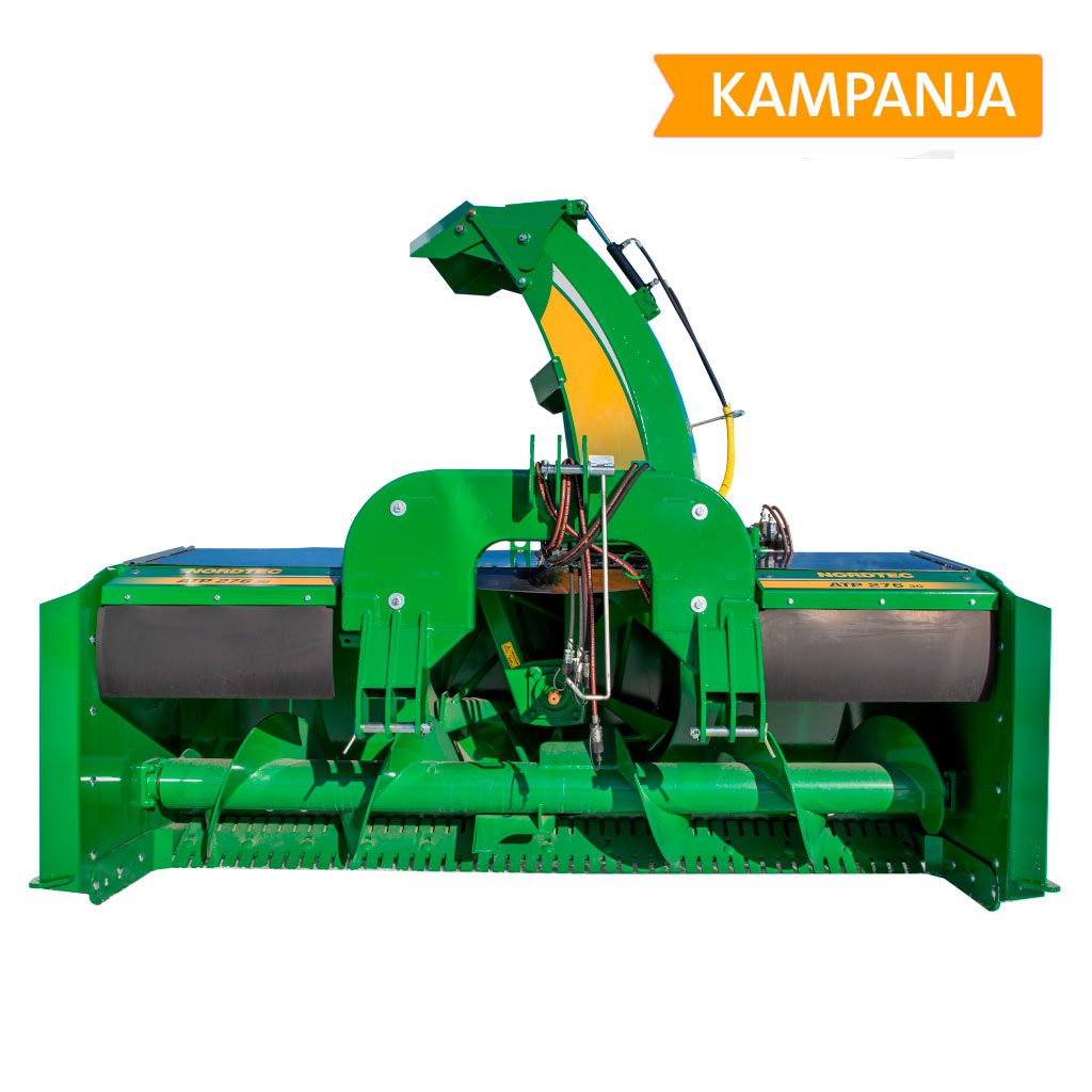 Traktorin lumilinko NORDTEC ATP 276 3G poikittaisruuvisyötöllä KAMPANJA