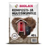 Biolan komposti- ja huussikuivike 40 l turpeeton