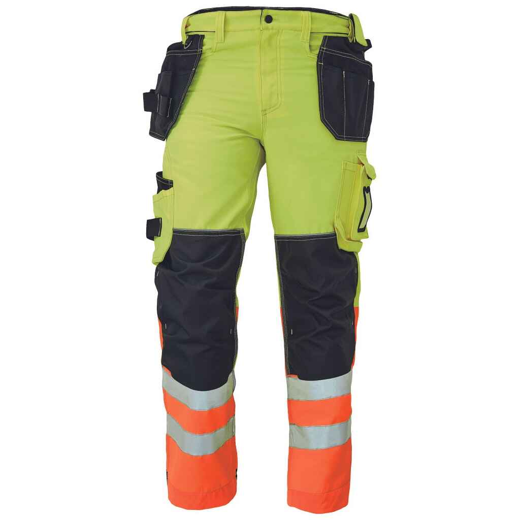 Riipputaskuhousu KNOXFIELD HV 60 keltainen-oranssi