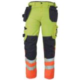 Riipputaskuhousut KNOXFIELD HV keltainen-oranssi