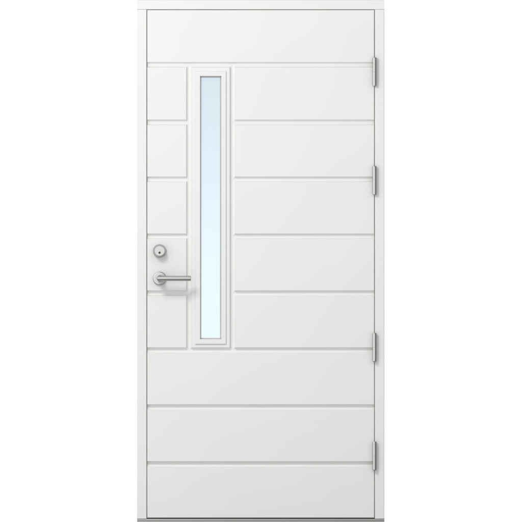 Ulko-ovi FE811 Thermo valkoinen 10x21 Kaskipuu