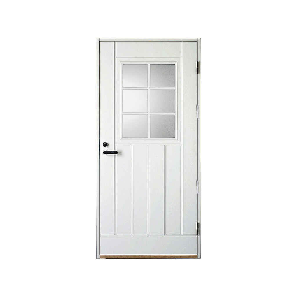 Ulko-ovi UOL1 1.0 valkoinen 9x21 Kaskipuu