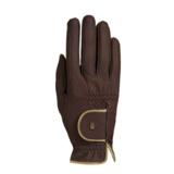 Ratsastuskäsineet Roeckl Lona, ruskea/kulta