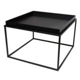 Neliö pöytä 59x59x40 cm musta