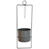 Ripustettava kukkaruukku, musta