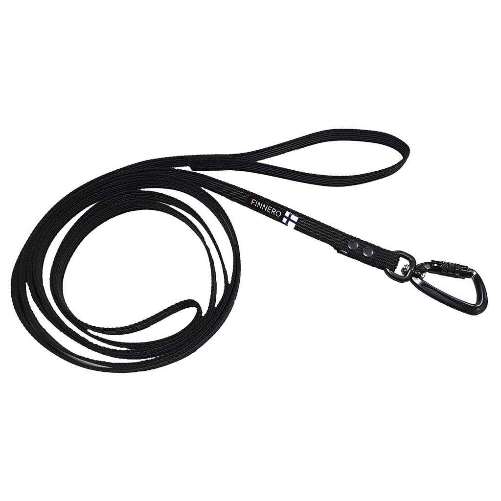 Finnero Rescue Antislip talutin 3m, musta