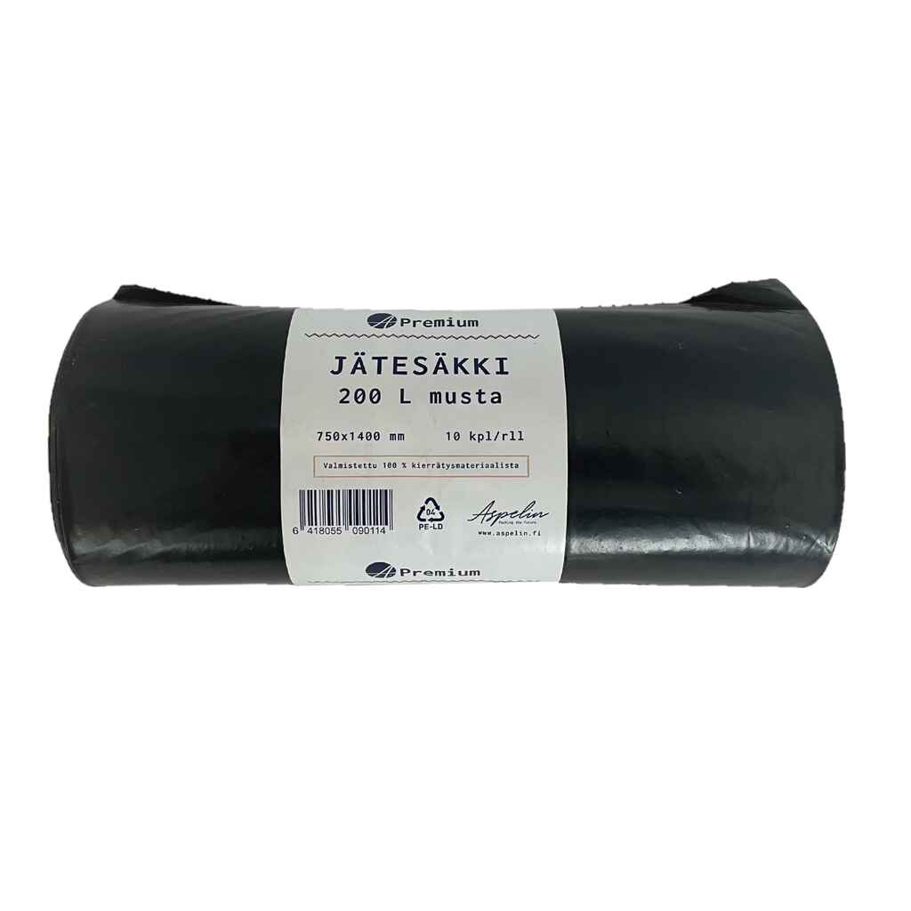 Jätesäkki 200L vahva 10kpl