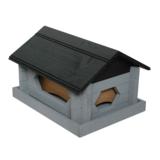 Lintulauta iso harmaa hirsiaitta