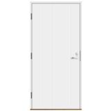 Ulko-ovi valkoinen, umpi 10x21, vasen